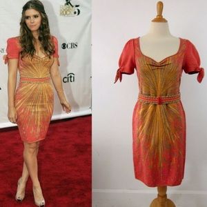 Zac Posen Multi Colored Starburst Dress